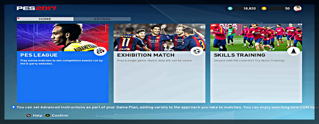 PES 2017 Trial Edition Modes