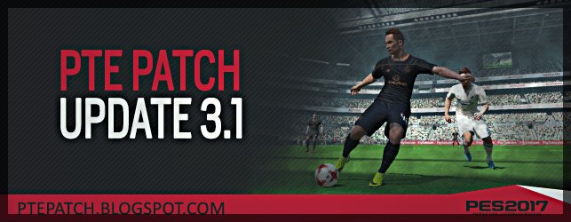 PTE Patch 3.1 Update PES 2017 download and install on PC