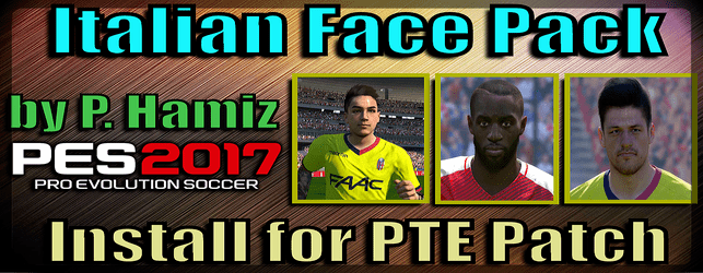 Face Pack for PTE Patch [ Serie A (PES 2017)