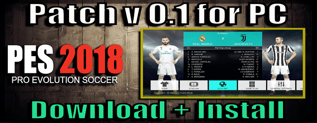 PES 2018 Patch for PC Steam v 0.1 by WEHK download and install